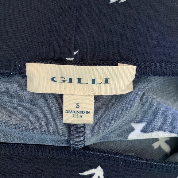 GILLI Navy Blue Pleated Skirt - Size Small - Picture 6 of 7